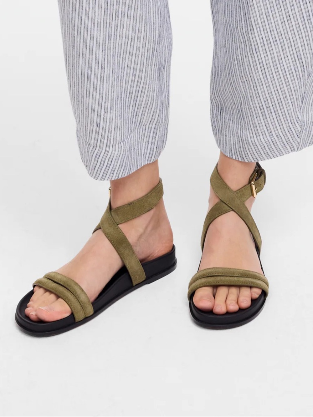 Madewell The Caro Ankle-Wrap Sandals : 5.5